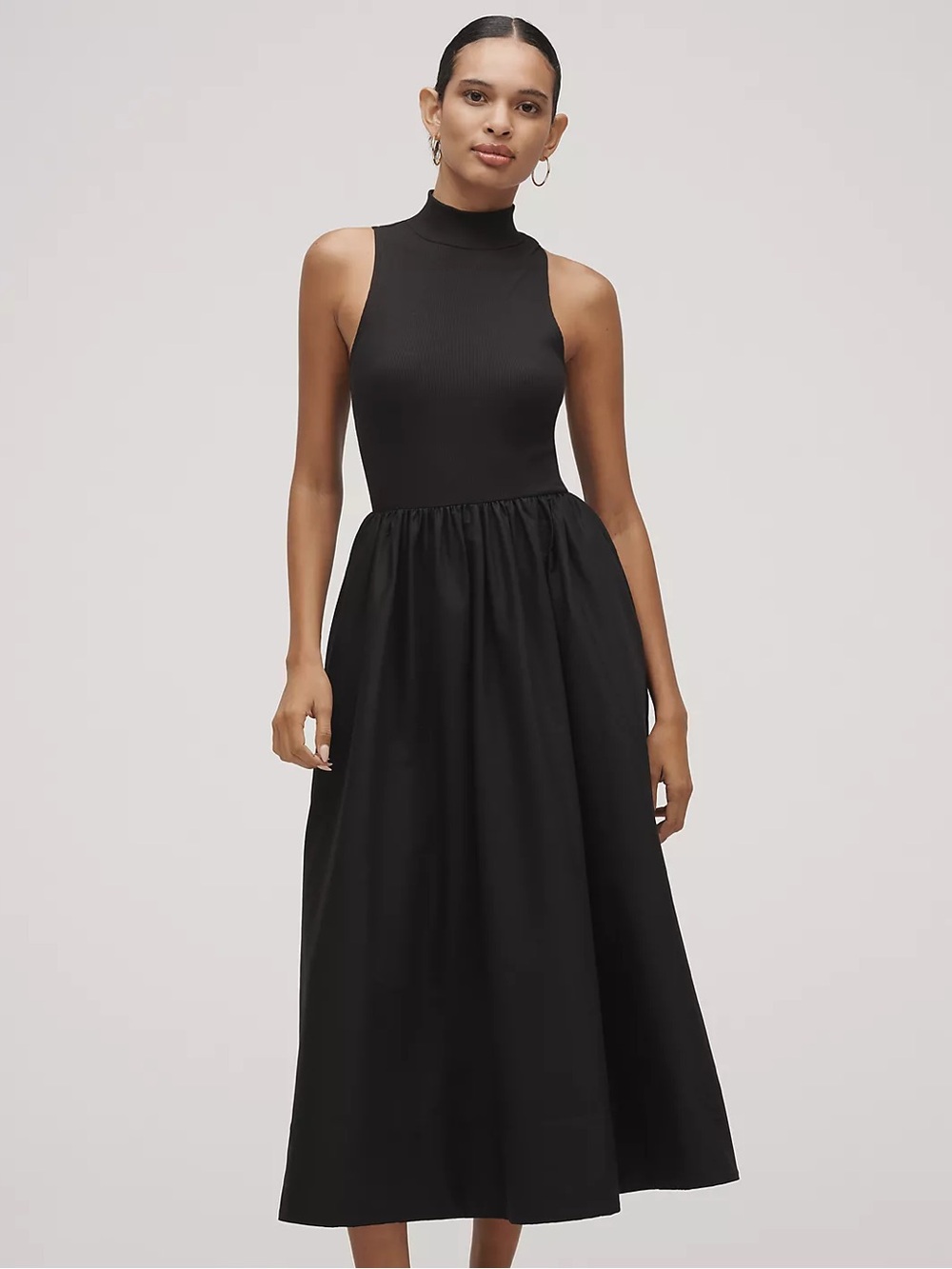 Reformation Sai Black Sleeveless Maxi Cotton Dress Evening Party Size Small